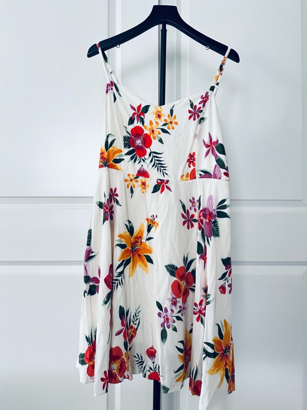 Women’s Old Navy Cami Spaghetti-Strap Multicolor Floral Dress Size XL